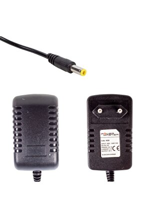 Hero Hl-2202 12 Volt - 2 Amper Plastik Kasa Priz Tipi Adaptör 5.5*2.5 Uç * Mini Cihaz Adaptörü