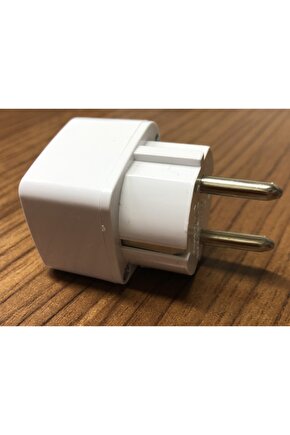 Yurt Dışından Gelen Elektrikli Ev Aletlerinin Ucunu Türk Fişine Çevirici Kare Tip Plastik Başlık