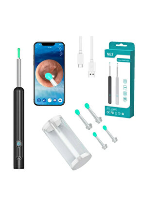 ENDOSKOP KAMERALI KULAK TEMİZLEME CİHAZI ALL-IN-ONE SET (4396)