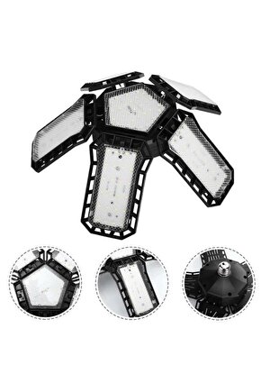 Ledx Ayarlanabilir Açılı 5 Kanatlı 148 Smd Ledli Galaxy Projektör Işığı 60w 6600 Lumen E27 32cm Çap