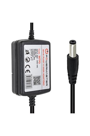 Pm-31770 12 Volt - 1 Amper - 12 Watt 5.5*2.5 Mm Uçlu İki Ucu Kablolu Masaüstü Adaptör