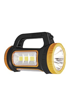 MH-818A ÇOK FONKSİYONLU ŞARJLI IŞILDAK EL FENERİ 3W+15W