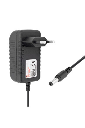 PM-2266 12 VOLT - 1 AMPER 5.5*2.5 UÇLU PRİZ TİPİ MATKAP ŞARJ ADAPTÖRÜ