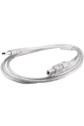 Sl-u2015 Usb 2.0 1.5mt Şeffaf Yazıcı Kablo