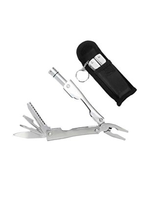Sunup Sn-20925 Çok Fonksiyonlu Pense - Fener - Çakı Seti