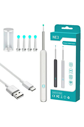 M3lf- Pm-24064 Endoskop Kamerali Kulak Temizleme Seti