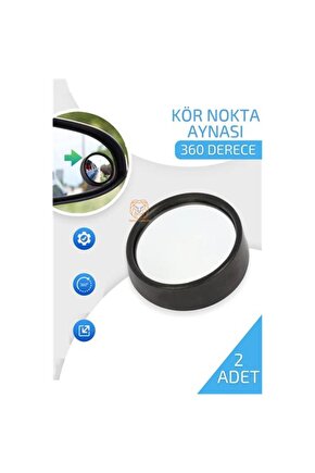 Araç Kör Nokta Aynası Dönerli 360 D 2 ADET 720814