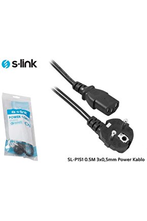 Sl-p151 0.5m 3x0,5mm Pc Power Kablo
