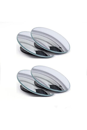 4 Adet 360° Derece Ayarlanabilir Kör Nokta Aynası Araba Yardımcı Dikiz Aynası Yuvarlak Çerçeve Wi...