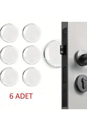 HVT Şeffaf Silikon Mobilya ve Kapı Durdurucu Darbe Pedi 6 lı