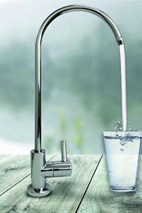 Su Arıtma Musluğu Pirinç Gövde Paslanmaz Boru