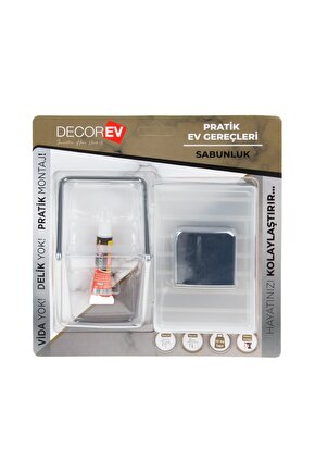 V Sabunluk Krom Plastik Hazne Dc-4784 7843