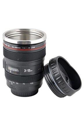 Objektif Görünümlü Kupa Bardak Objektif Termos