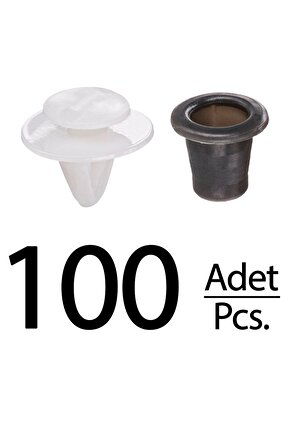 Golf 3 Transporter Skoda Fabia Peugeot için Çıta Klipsi - 100 Adet