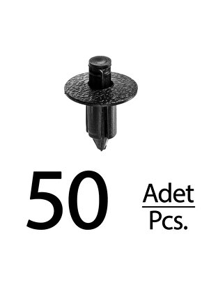 Nissan Suziki Mitsubishi için Gövde ve Bagaj Klips - 50 Adet