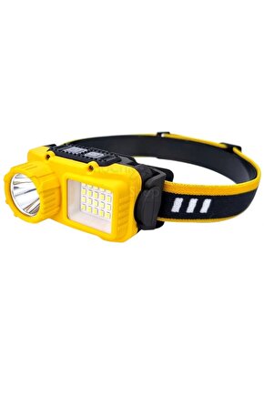 SARI 10 WATT SENSÖRLÜ 1 LED 24 SMD LED 11 IŞIK MODLU KAFA LAMBASI (4887)