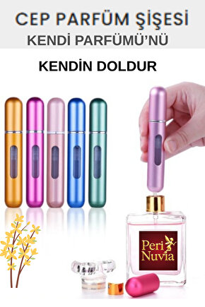 Taşınabilir Cep Parfüm Şişesi-Yeniden Doldurulabilir Mini Atomizer