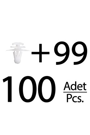 Renault için Çevre Bant Klips- 100 Adet