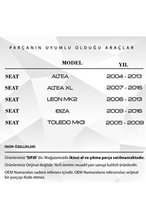 Volkswagen VW Passat Uyumlu Bagaj Kilit Dişlisi