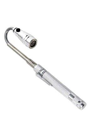 Powermaster Mx-2808 Mıknatıslı 360 Derece Döner Başlıklı 3 Ledli Beyaz Işık El Feneri