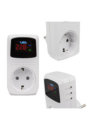 TEKNOLOST 16A 3520W TEKLİ DİJİTAL GÖSTERGELİ AKIM KORUMALI PRİZ (4517)