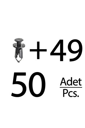 Ford, GM, Toyota, Suzuki için Tampon Izgarası Ve Panel Klips- 50li