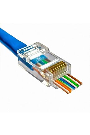 Pm-18439 Ez Yeni Nesil Rj45 Cat5cat6 8p8c Açık Uçlu Soket (100LÜK PAKET)