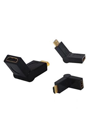 HDMI ERKEK DİŞİ ARA OYNAR BAŞLI APARAT (4887)