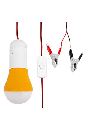 MERLED 12V LED AMPUL AKÜ MAŞALI ANAHTARLI (11050=33698) (4915)