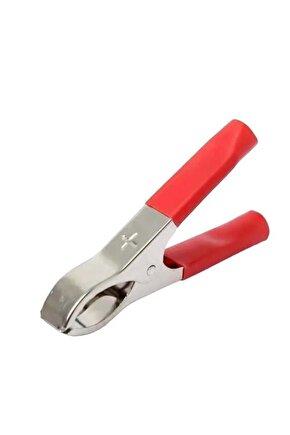 Küçük 50 Mm Kırmızı Krokodil Akü Maşası (5263)