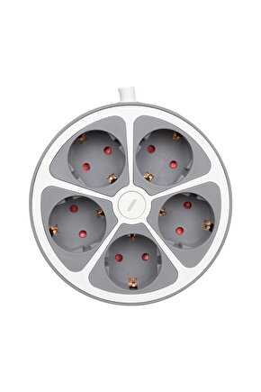 Vea Ve-g605y 5li Anahtarlı 1.5 Metre Grup Priz