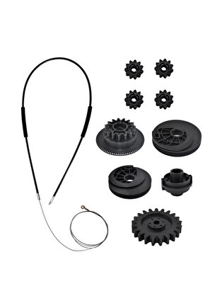 Mercedes Vito W639 için Sağ Orta Yan Sürgülü Kapı Tamir Seti