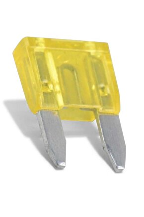 2 Adet Mini Tip 20A Bıçaklı Oto Sigorta – Araç, Motosiklet ve Elektrikli Scooter Uyumlu