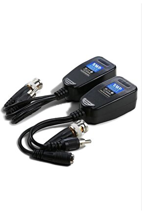 PVA BNC to RJ45 Video Balun + Power + Audio Konnektör – CCTV Kamera Dönüştürücü