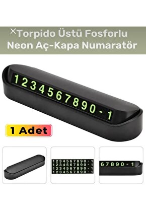 Fosforlu Otomobil Park Numaratörü Aç Kapa Numaratör Telefon Numarası Araba Parktel Numaralık