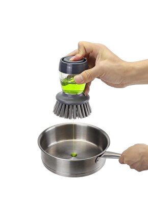 Deterjan Hazneli Kolay Bulaşık Yıkama Temizleme Fırçası Bulaşık Sünger (Lavabo, Mutfak)