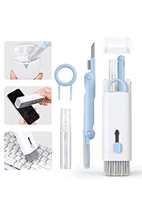 Klavye Için 7si 1 Arada Temizlik Fırçası, Klavye Temizleme Seti, Çok Fonksiyonlu, Bilgisayar Klavy