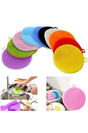 2 Adet Silikon Bulaşık Yıkama Fırçası Tükenmeyen