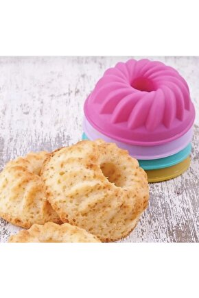 6 Adet Silikon Muffin Kek Kalıbı