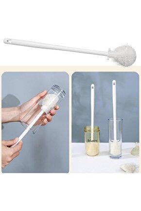 Kavanoz ve Biberon Yıkama Fırçası Silikon