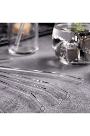 1 Adet Eğimli Cam Pipet 20cm