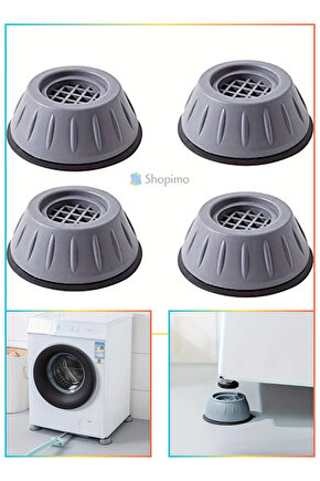 Çamaşır Makinesi Kayma Ve Titreşim Engelleyici - Gürültü Emici Aparatlar 4 Lü Set