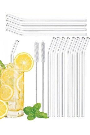 derx Parça Cam Pipet Seti 12 Adet Cam Pipet 2 Adet Pipet Temizleme Fırçası Hediyeli Isıya Darbe