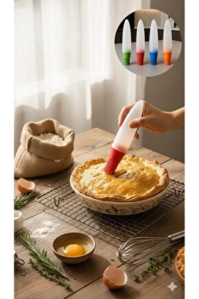 Silikon Yağ Sürme Fırçası – Sıkmalı Pratik Kullanım - YUMURTA FIRÇASI