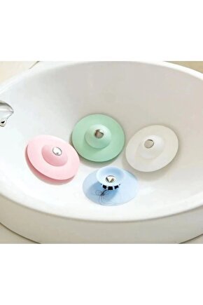Silikon Lavabo Süzgeci Kilitli Küvet Lavabo Tıkacı