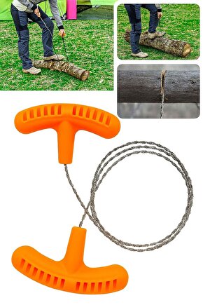 Taşınabilir Tel Testere Kamp Doğa Yürüyüş Hayatta Kalma Testere Halatlı Kesici