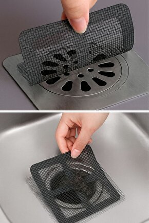 10’lu Lavabo Gider Filtresi – Koku Önleyici Haşere Koruyucu Banyo ve Mutfak Süzgeç Kapağı