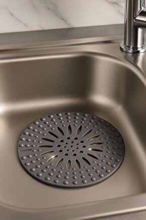 Yuvarlak Silikon Banyo ve Mutfak Gider Tıkacı Süzgeç – Kaymaz Tabanlı Pratik Lavabo Filtresi