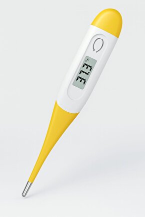 Dijital Uçlu Ateş Ölçer Termometre – Esnek Uçlu, Sarı