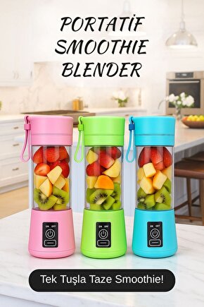 Renkli Taşınabilir Smoothie Blender – Şarjlı Mini Blender
